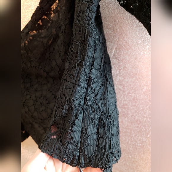 NWT Zara W & B Collection Cropped Lace Top - Picture 5 of 8